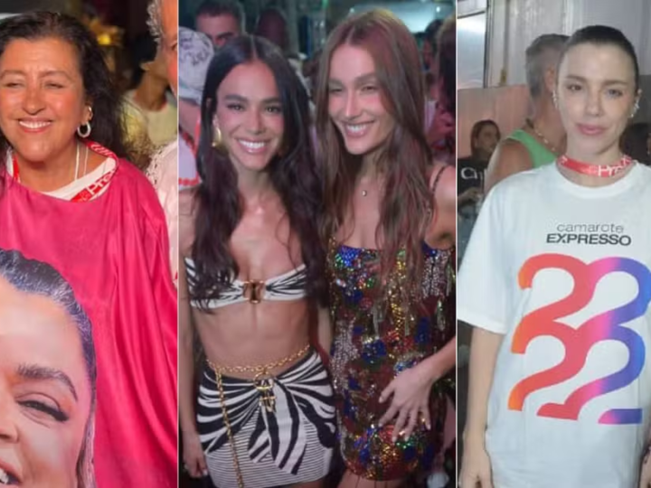 Bruna Marquezine, Sasha Meneghel e João Lucas curtem camarote da família Gil no carnaval de Salvador