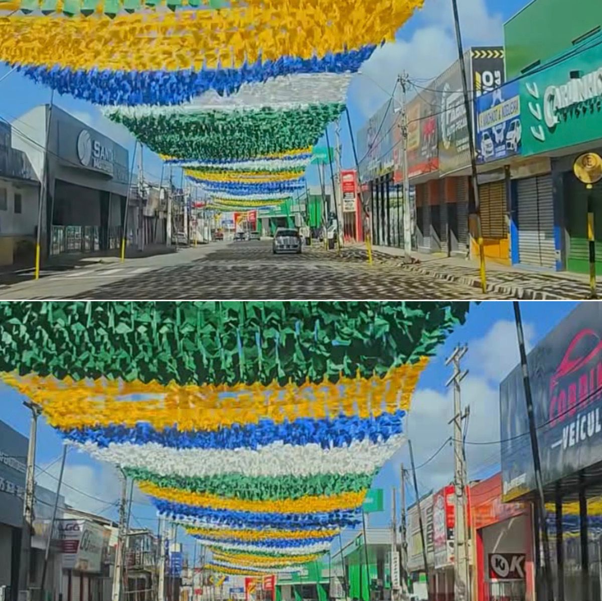 Santo Antônio de Jesus ganha decoração junina em homenagem a Copa do Mundo; veja