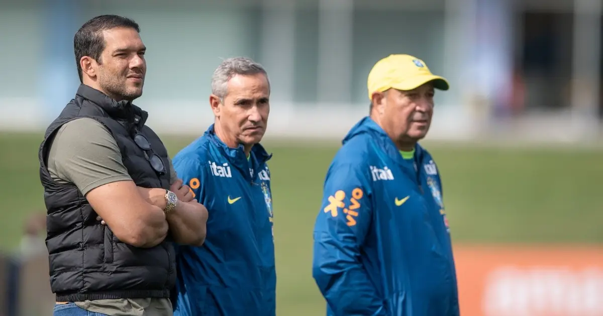 Samir Xaud acompanha treino da Seleção Sub-17 e defende integração na base da CBF: “Pilar do nosso trabalho”